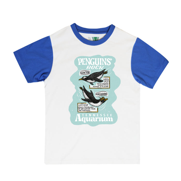 Tennessee Aquarium Penguins Rock Youth Ringer T-Shirt