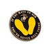 The Yellow Footprint Once a Marine, Always a Marine Pin is a round Marine Corps pin featuring yellow footprints and the phrase “IF YOU HAVE TO ASK YOU’VE NEVER BEEN THERE,” with the Marine Corps emblem at the top—an iconic design inspired by the classic Parris Island experience.