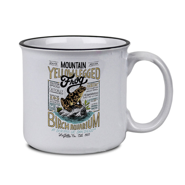 Birch Aquarium Mountain Yellow Frog Mug