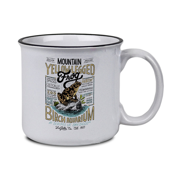 Birch Aquarium Mountain Yellow Frog Mug