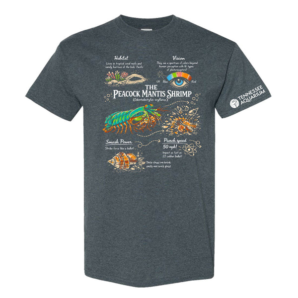 Tennessee Aquarium Peacock Mantis Shrimp T-Shirt