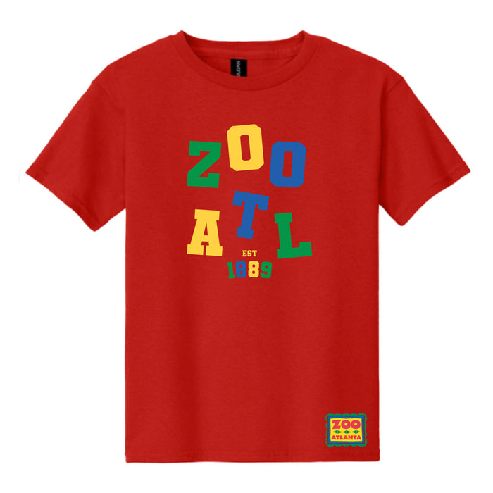Zoo Atlanta Letters Logo Youth T-Shirt