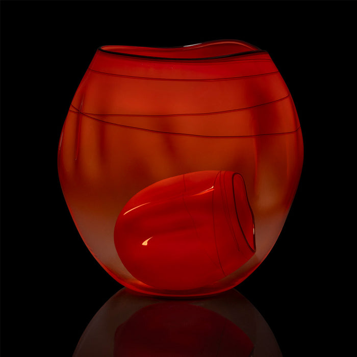 2024 Chihuly Studio Edition Cherry Red Basket