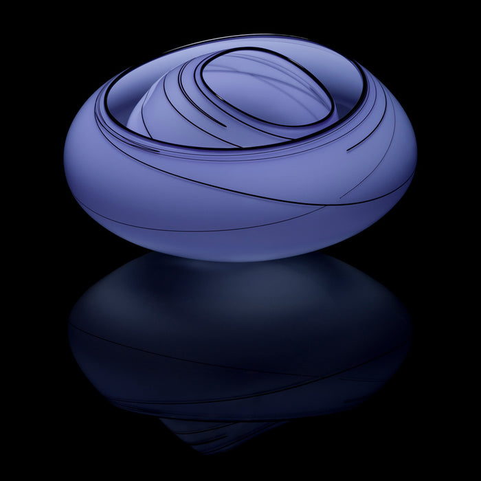 2026 Chihuly Studio Edition Pewter Blue Basket