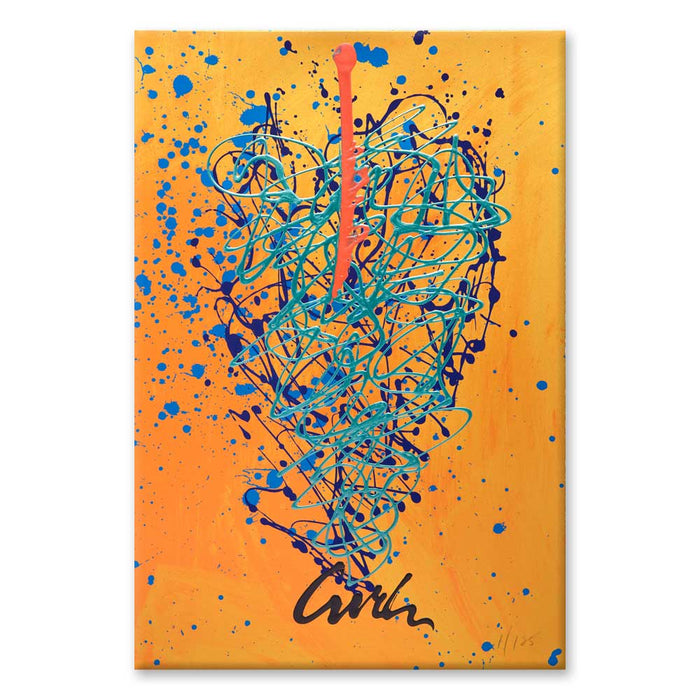 Chihuly Blue Heat Framed Art Print