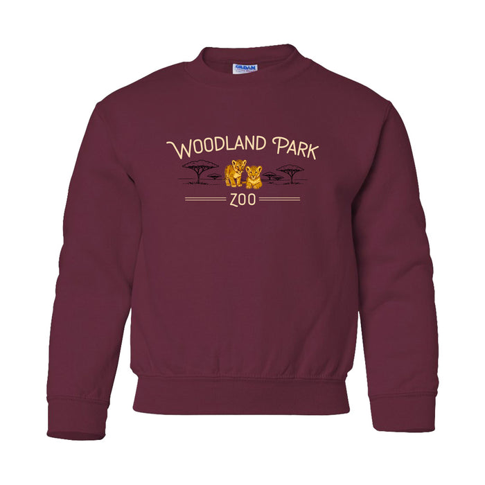 Woodland Park Zoo Baby Lion Crew Youth Sweatshirt
