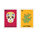 Show your love for desert life with the Desert Botanical Garden Loteria Pin Set, featuring two vibrant pins: a decorated sugar skull labeled “La Calaverita de Azúcar (42)” and a green prickly pear cactus labeled “La Tuna (12).” This colorful set is inspired by traditional Lotería cards and celebrates the unique plants and traditions of desert ecosystems—perfect for fans of the Desert Botanical Garden.