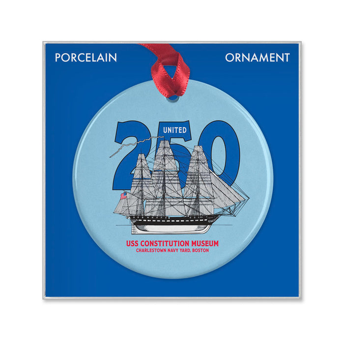 USS Constitution Boston Tall Ship Ornament