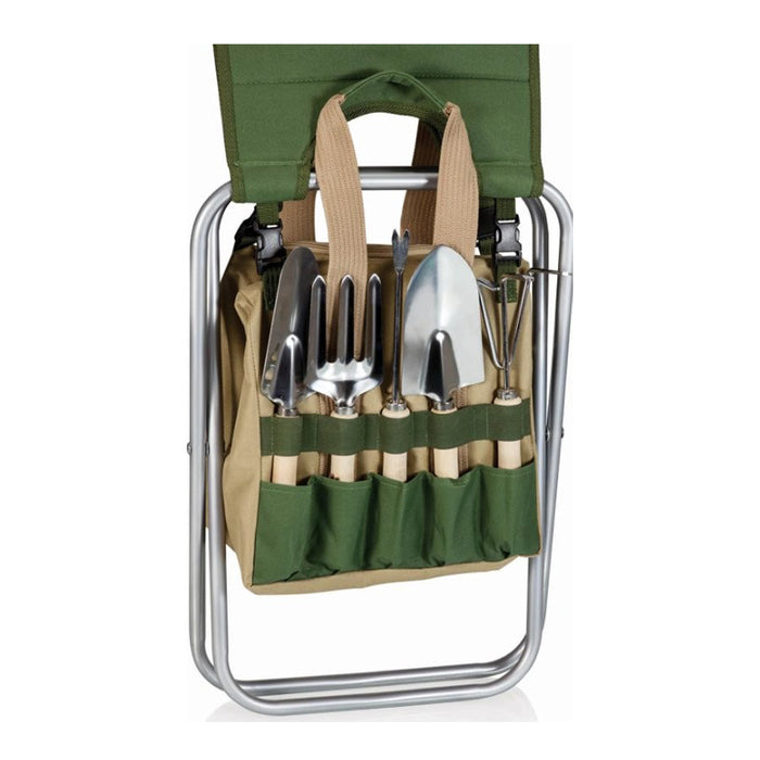 Chicago Botanic Garden Gardener Folding Seat with Tools