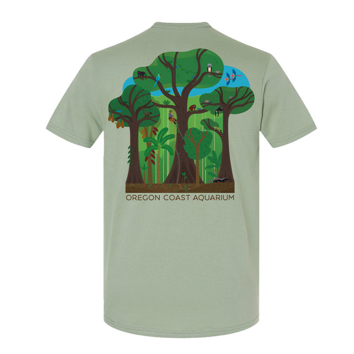 Oregon Coast Aquarium Rainforest Scene T-Shirt