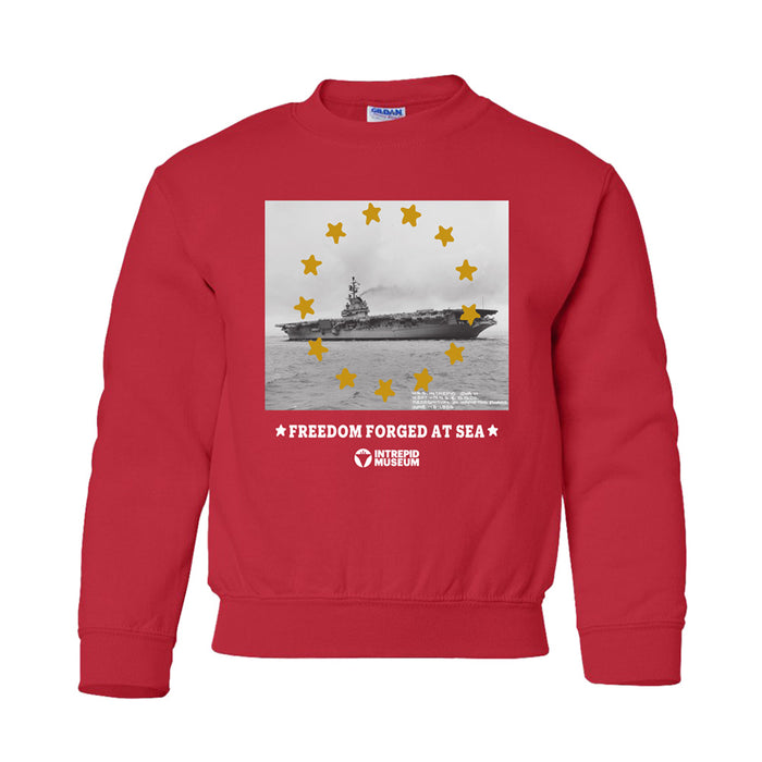 Intrepid Museum Freedom Forged at Sea Youth Sweatshirt