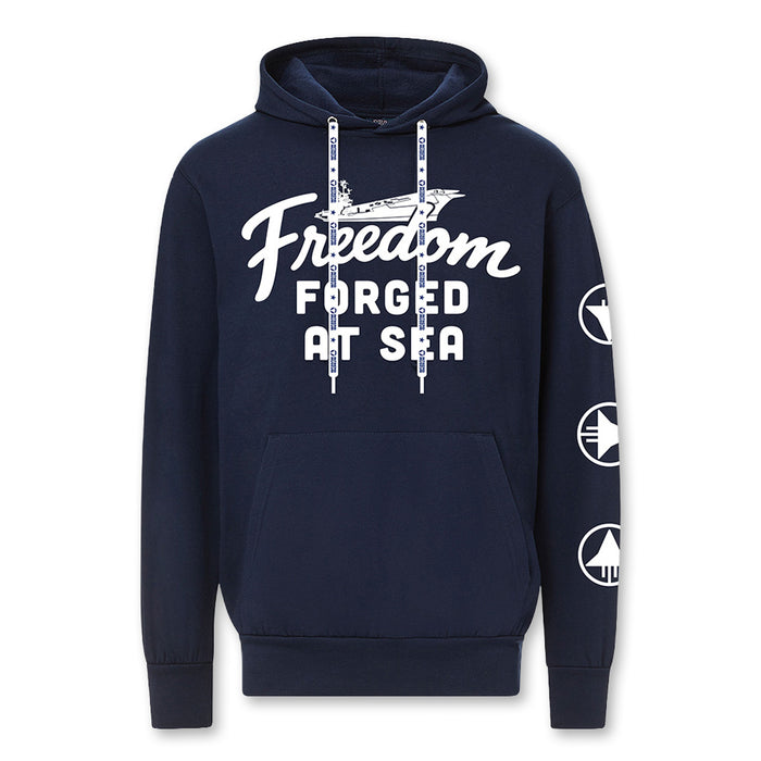 Intrepid Museum  Freedom Forged at Sea Hooded Sweatshirt