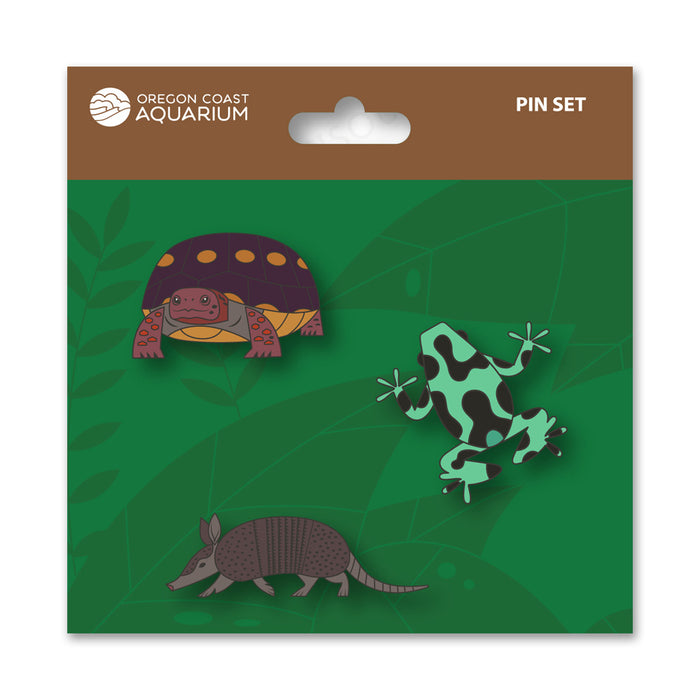Oregon Coast Aquarium Rainforest Collectible Pin Set