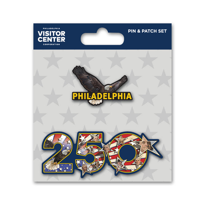 Philadelphia 250th Anniversary Pin & Patch Set