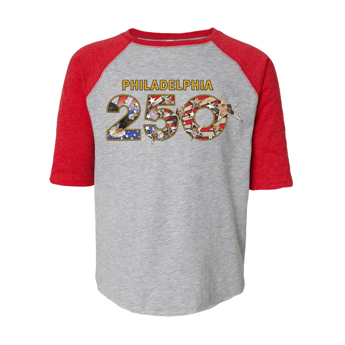 Philadelphia 250th Anniversary Raglan Youth T-Shirt