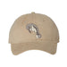 Introducing the Mote Marine Laboratory Manatee Cap in beige, featuring a charming manatee illustration on the front. Inspired by the vital conservation efforts of organizations like Mote Marine Laboratory, this cap is the perfect accessory for anyone dedicated to protecting marine life while adding a stylish touch to any outfit.