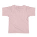 The Mote Marine Laboratory Tattoo Penguin Toddler T-Shirt, shown from the back against a white background, features plain light pink short sleeves—perfect for little marine biology enthusiasts.