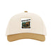 The Lincoln Park Zoo Brown Bear Scene Cap is a beige and tan baseball cap with a patch featuring two bears, trees, and the text “Lincoln Park Zoo” on the front—perfect for showing your support of wildlife conservation while coordinating with your favorite Lincoln Park Zoo tote.