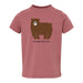 The Lincoln Park Zoo Brown Bear Toddler T-Shirt in mauve showcases a charming cartoon bear above “Lincoln Park Zoo” text, making it perfect for young wildlife enthusiasts and future conservationists.