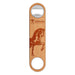 Frederik Meijer Gardens & Sculpture Park American Horse Bottle Opener made of wood with a metal insert, engraved with the park’s logo.