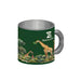 The Tulsa Zoo Giraffe Mini Mug Magnet is a green magnet with giraffe and tree illustrations, "ZOO" text, and an animal logo, inspired by Tulsa Zoo’s wildlife conservation efforts.