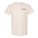 Off-white crewneck t-shirt with the Phoenix Zoo logo printed on the left chest.