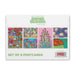 A Desert Botanical Garden Superbloom Post Card Set of six, featuring colorful botanical illustrations of desert flowers and cacti packaged in a white envelope.