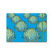 Rectangular Desert Botanical Garden Superbloom Sketchpad with a bright blue cover featuring a repeating pattern of green agave plants and a single tall green stalk on the right side.