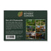 A Fort Worth Botanical Garden Post Card Set folder featuring a grid of six photos showing various garden scenes, including stone bridges, lush paths, and colorful trees.