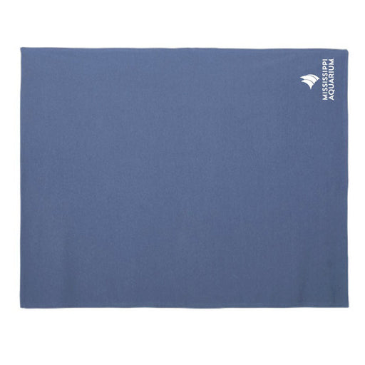 Mississippi Aquarium Sweatshirt Blanket | Pacific Blue 