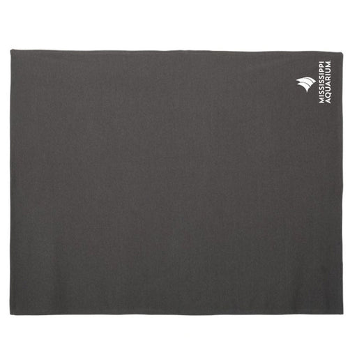 Mississippi Aquarium Sweatshirt Blanket | Carbon