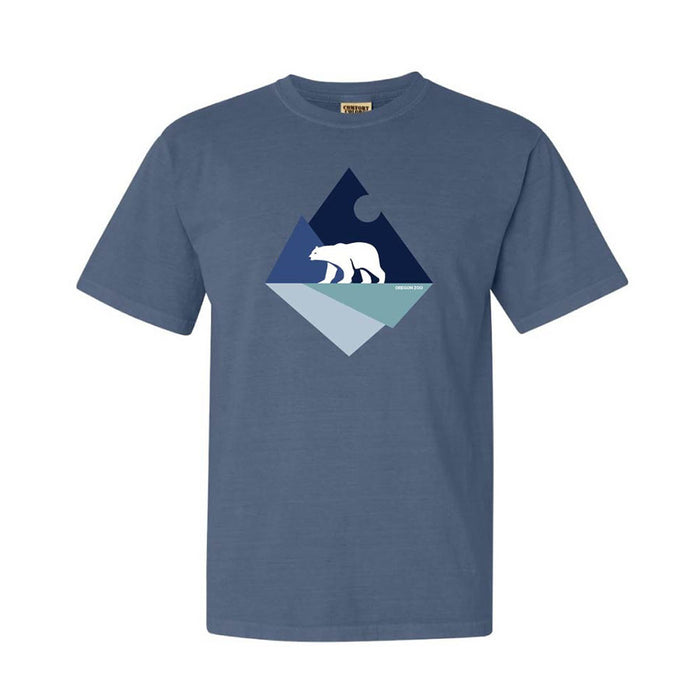 Adult Geometric Mountain Arctic Bear Shirt - Oregon Zoo
