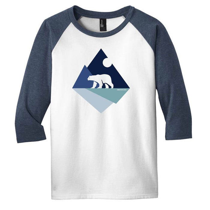 Kids Polar Bear Baseball T-shirt - Oregon Zoo