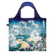A Museum Katsushika Hokusai Fuji from Gotenyama Bag made from recycled material, featuring the ukiyo-e art of people enjoying cherry blossoms with Mount Fuji in the background.