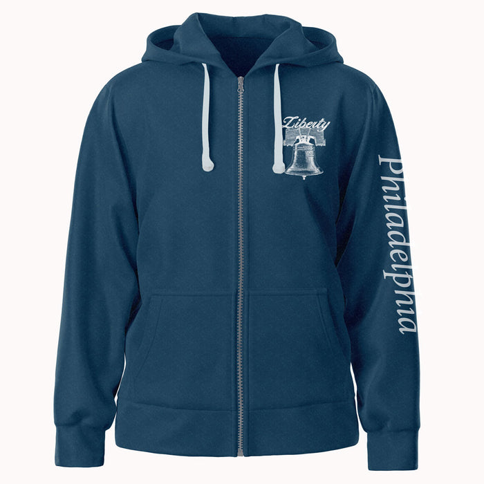 Liberty Bell Philadelphia Zip-Up Hooded Sweatshirt
