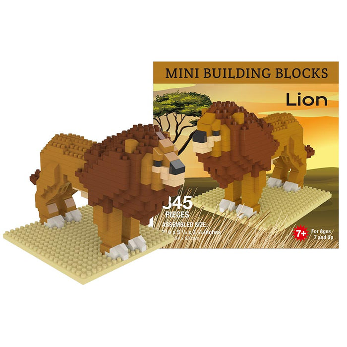 Plastic Construction Toy Blocks Set - Lion