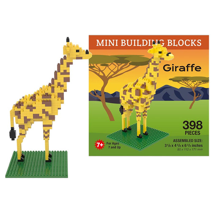 Plastic Construction Toy Blocks Set - Giraffe
