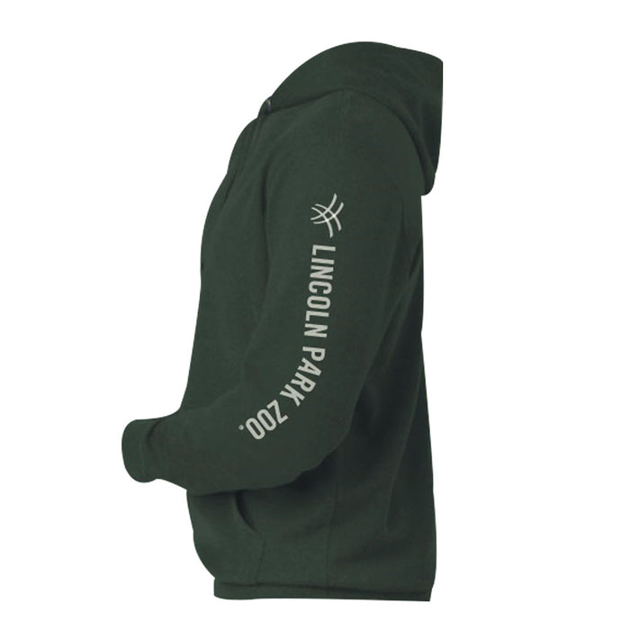 Lincoln Park Zoo Embossed Gorilla Hooded Sweatshirt
