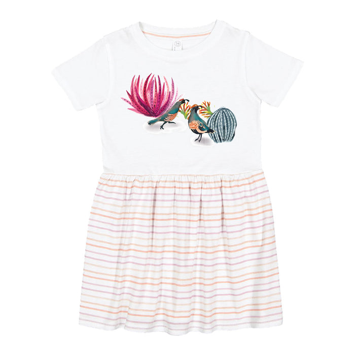 Desert Botanical Garden Watercolor Toddler Cactus Dress
