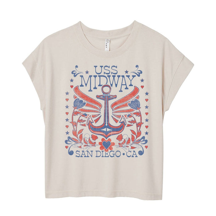 USS Midway Museum Anchor Women's T-Shirt