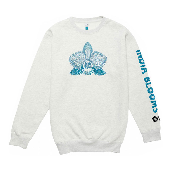 Chicago Botanic Garden India Blooms Orchid Sweatshirt