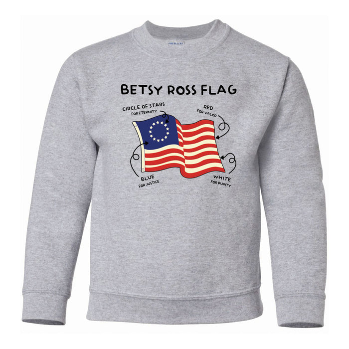Betsy Ross House Flag Breakdown Fleece Youth Sweatshirt