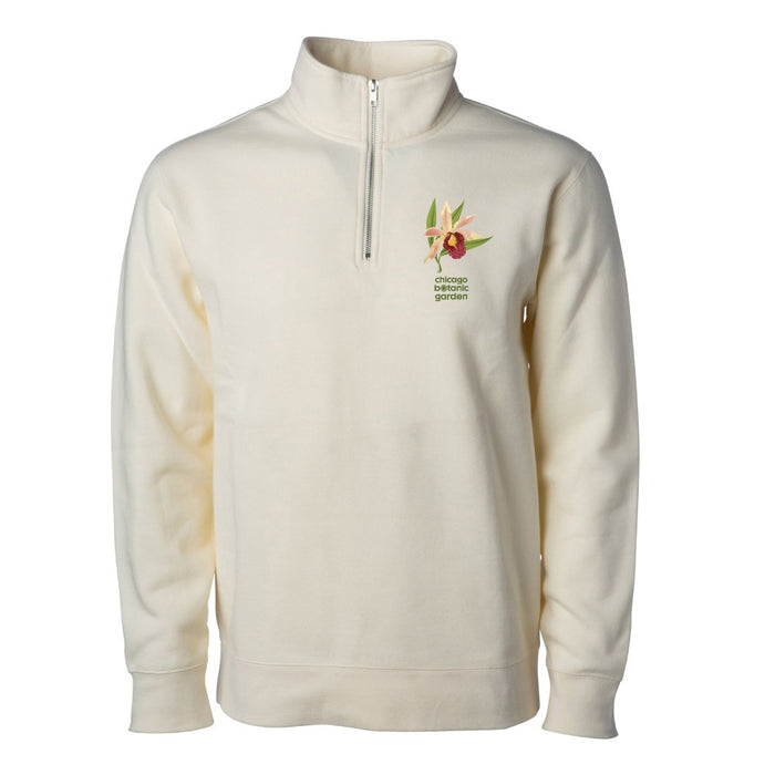Chicago Botanic Garden Orchid Quarter Zip Sweatshirt