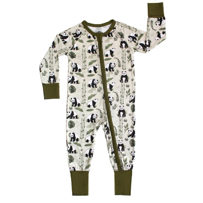 Emerson and Friends Panda Convertible Baby Pajamas