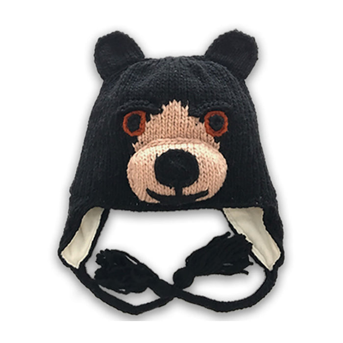 Black Bear Knit Youth Hat