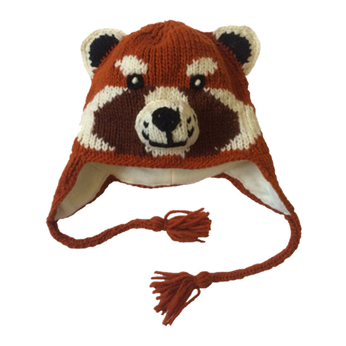 Red Panda Knit Youth Hat