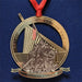 Iwo Jima Christmas Ornament with Museum of the Marine Corps Logo