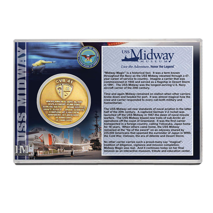 USS Midway Museum Bronze Coin