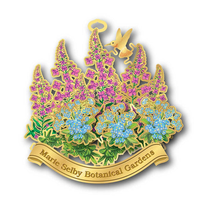 Marie Selby Botanical Gardens Wild Flower Collage Ornament