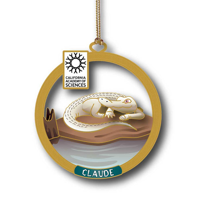 California Academy of Sciences Claude Alligator Ornament